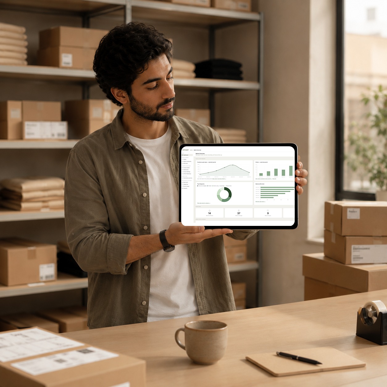 Concept admin dashboard